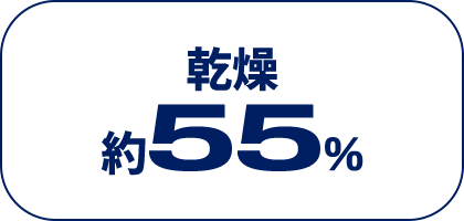 乾燥　約５５％
