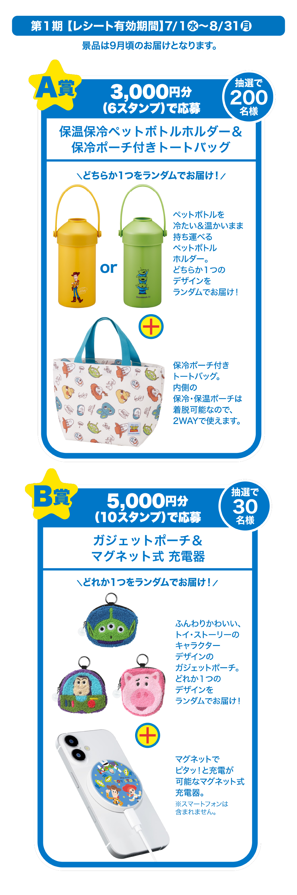 第１期【レシート有効期間】7/1(水)～8/31(月)