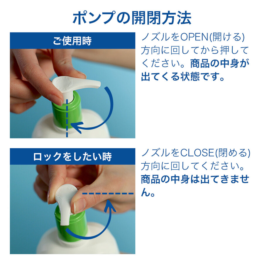 ポンプ開閉方法